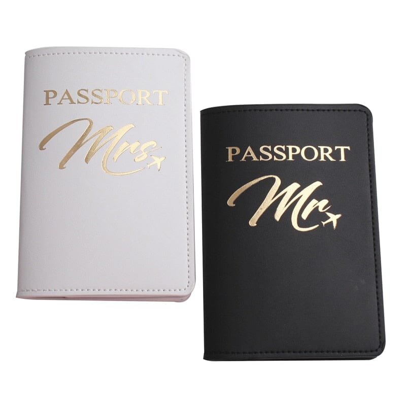 Protège-Passeports et Étiquettes Valise Mr & Mrs