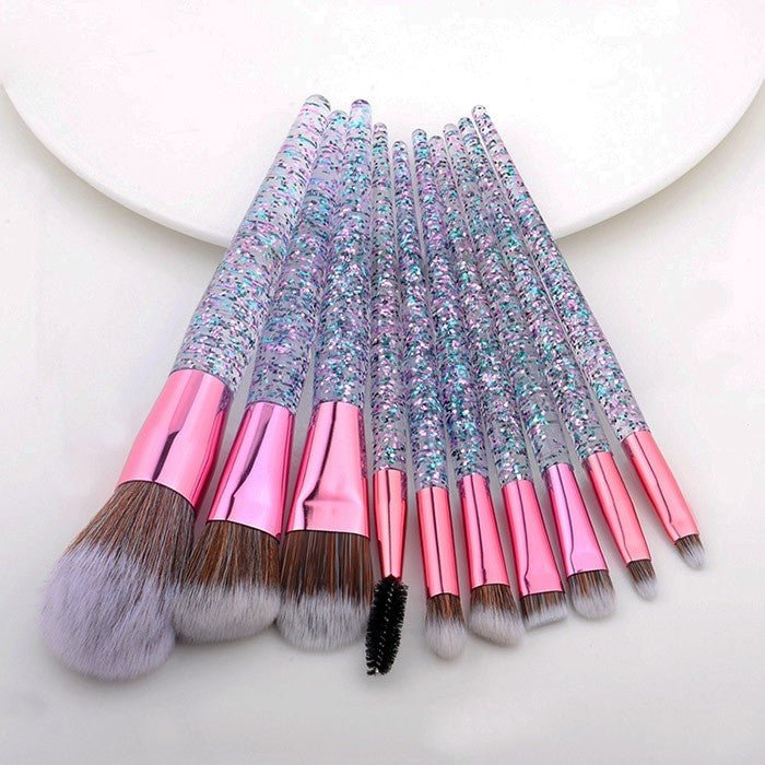 Pinceaux de maquillage Crystal Clear