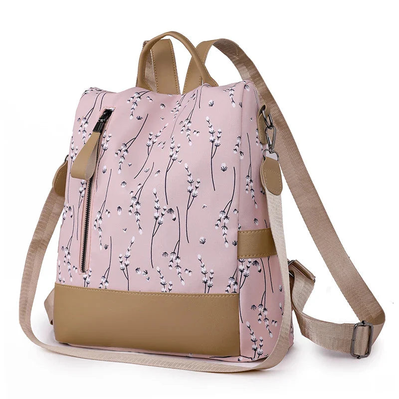 Sac à Dos Antivol Floral pour Femme