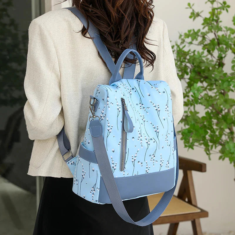 Sac à Dos Antivol Floral pour Femme