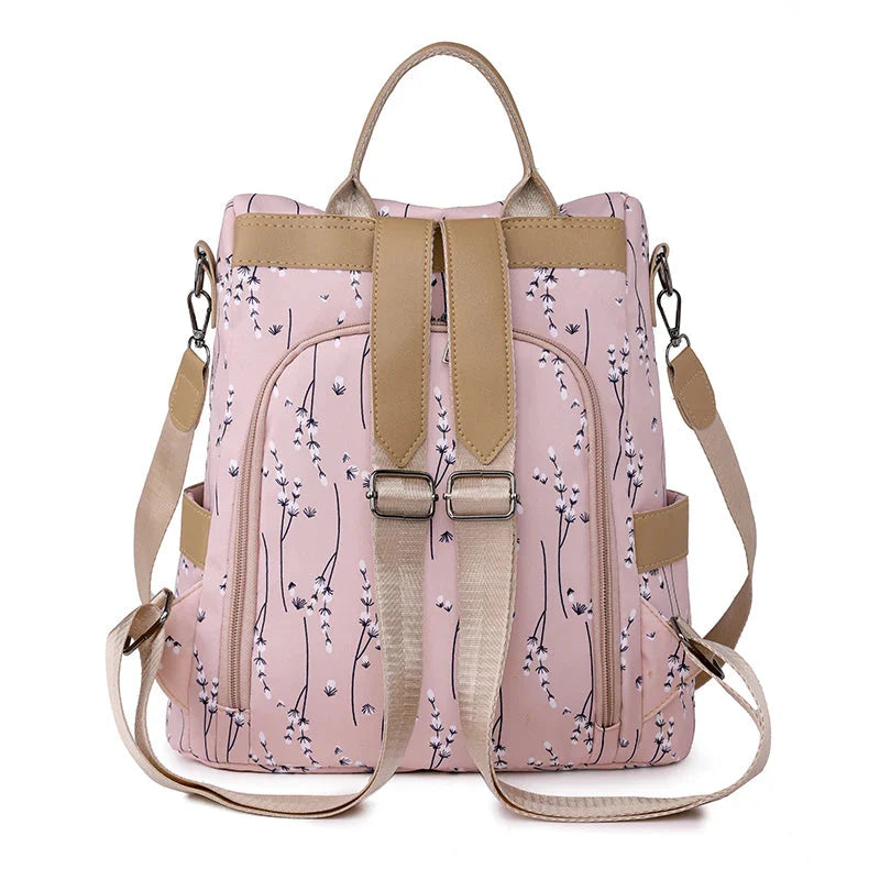 Sac à Dos Antivol Floral pour Femme