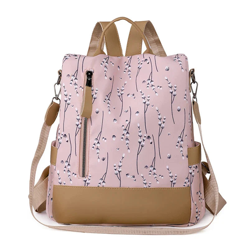 Sac à Dos Antivol Floral pour Femme