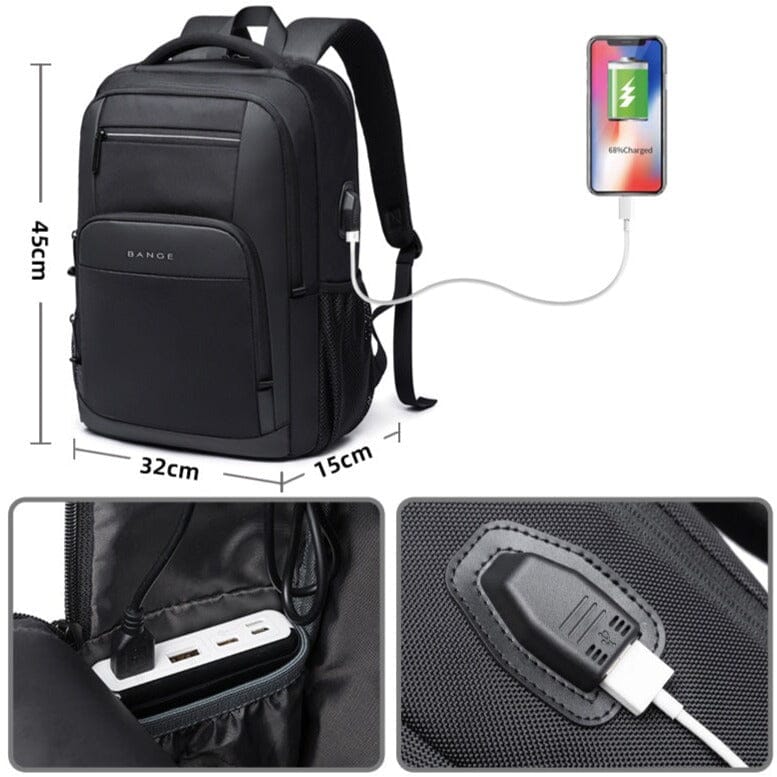 Branded: Sac à Dos Connecté Homme USB (15.6")