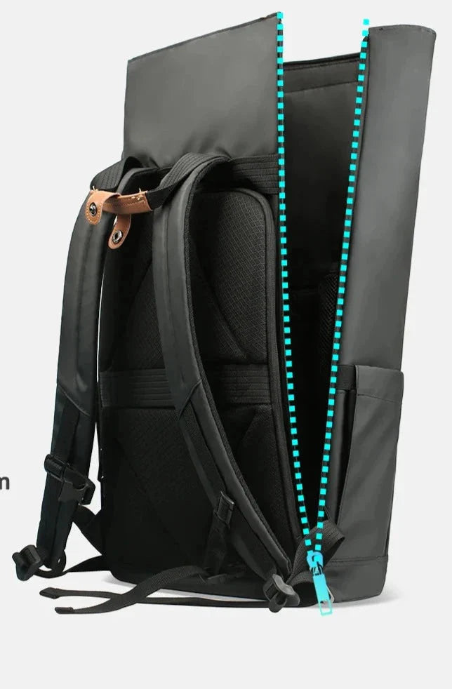 Sac à Dos Roll Top Étanche avec Port USB