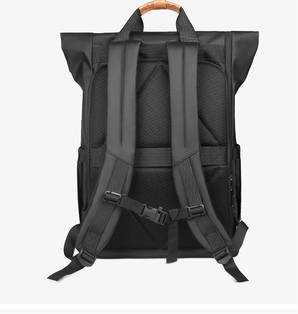 Sac à Dos Roll Top Étanche avec Port USB