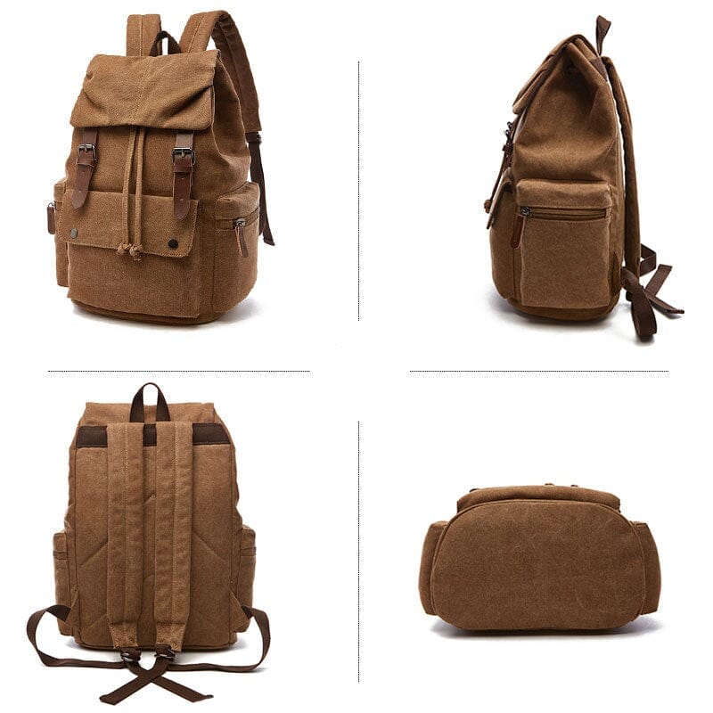 Sac à Dos Vintage en Toile Canvas