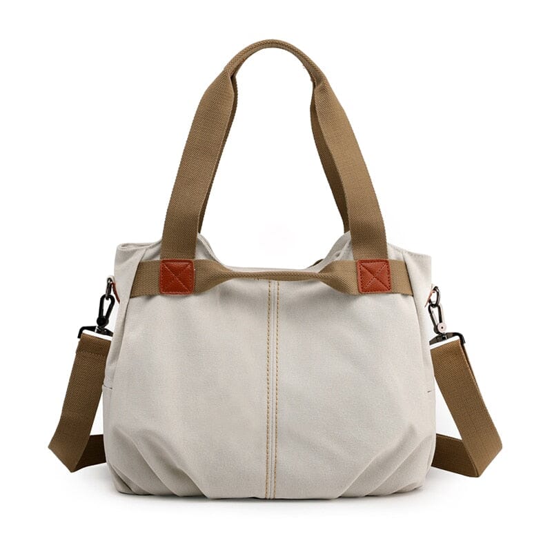 Sac de Voyage Femme Vintage en Toile Canvas