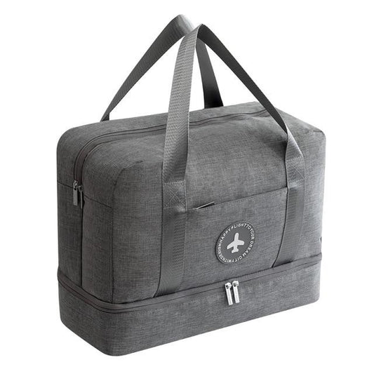 Sac de Voyage Happy Flight avec Compartiment Chaussures (Gris)