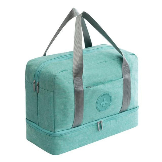 Happy Flight - Sac de Voyage avec Compartiment Chaussures (Turquoise)