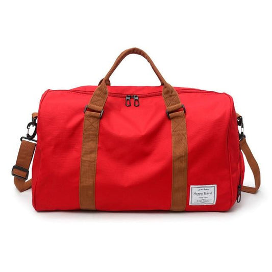 Sac de Voyage Happy Travel avec Compartiment Chaussures (Rouge)