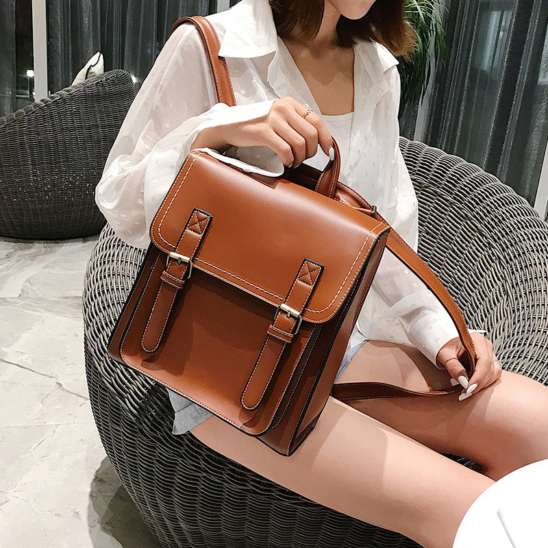 Sac Vintage Femme - Style Cartable Retro