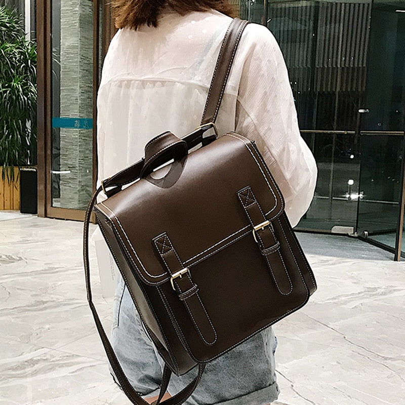 Sac Vintage Femme - Style Cartable Retro