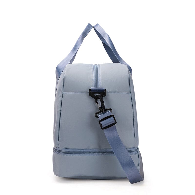 Sac de Voyage Femme Bleu Ciel avec Compartiment Chaussures