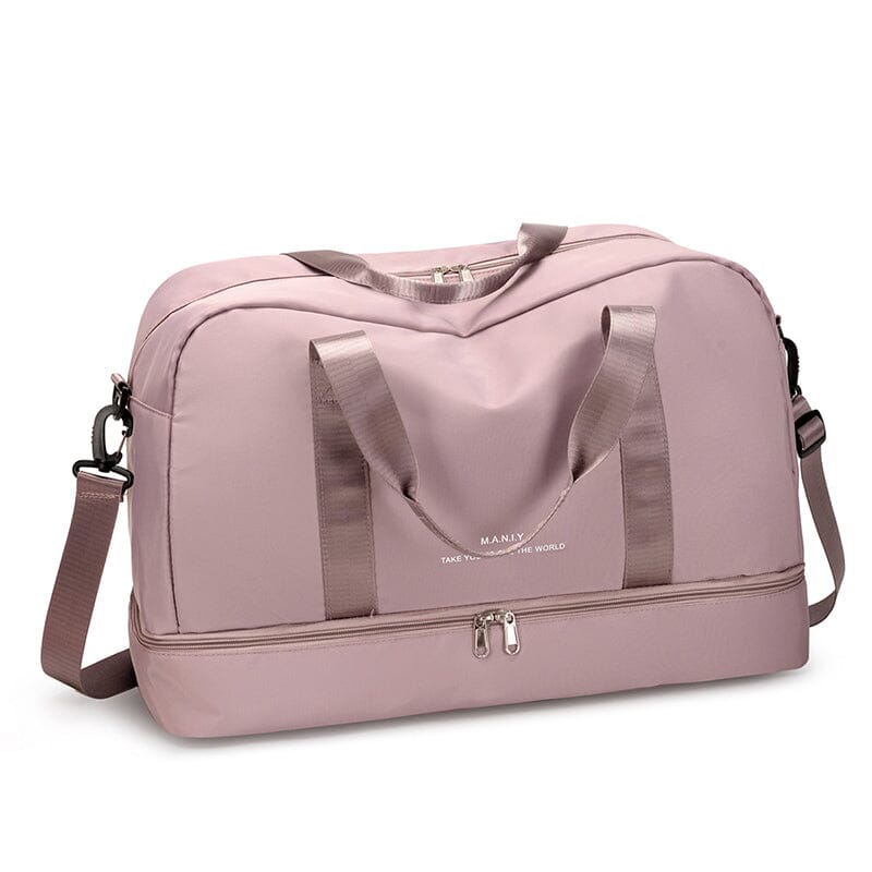 Sac de Voyage Femme Rose avec Compartiment pour Chaussures