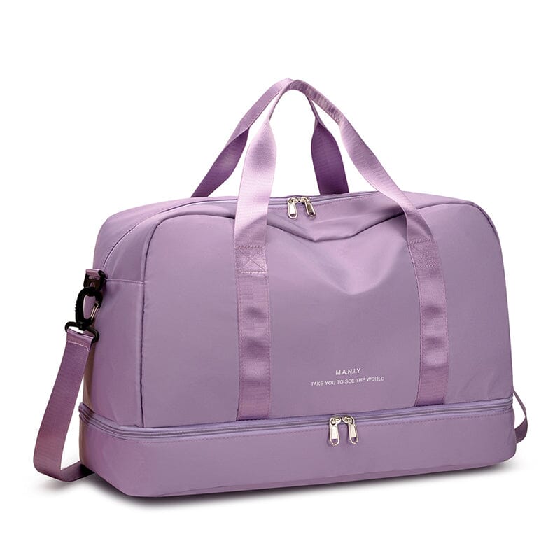 Sac de Voyage Femme Violet avec Compartiment Chaussures