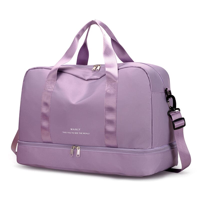 Sac de Voyage Femme Violet avec Compartiment Chaussures