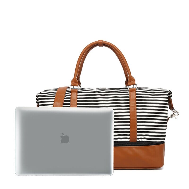 Sac de Voyage Femme Week-End Marin Rayé