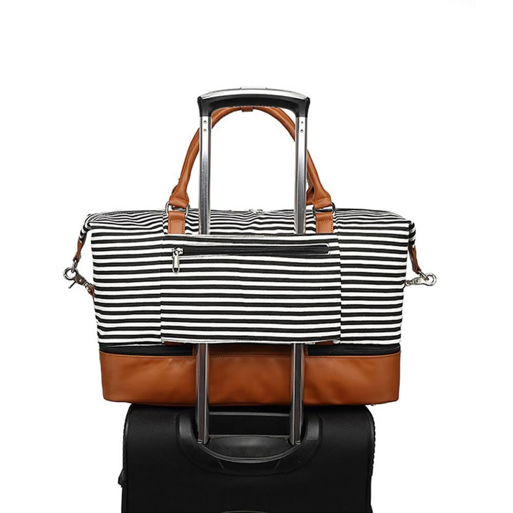 Sac de Voyage Femme Week-End Marin Rayé