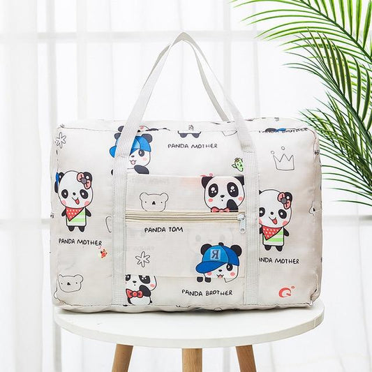 Sac de Voyage Pliable Panda Famille