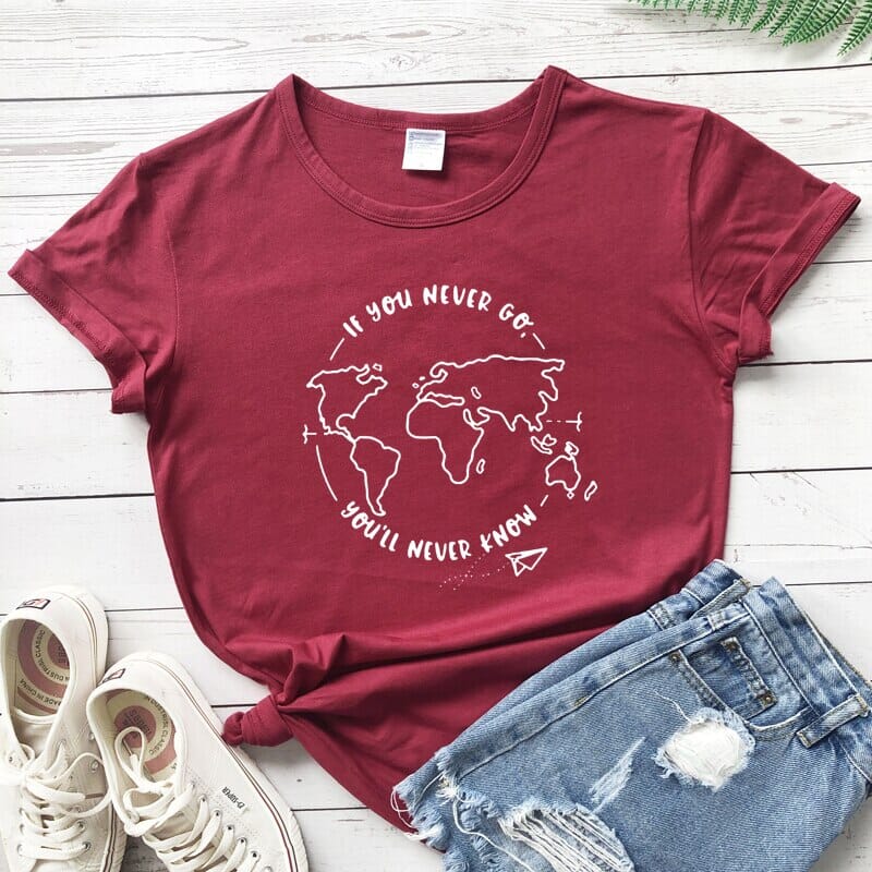 T-Shirt Voyage Femme - Go Explore.