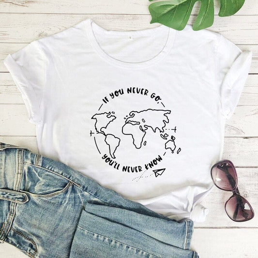 T-Shirt Voyage Femme - Go Explore.
