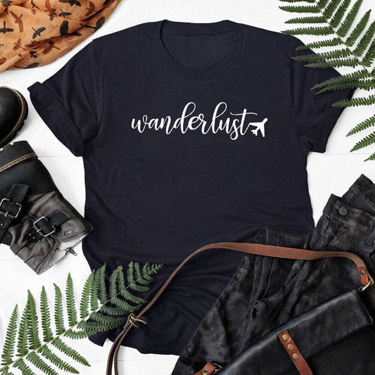 T-Shirt Wanderlust Avion Femme.