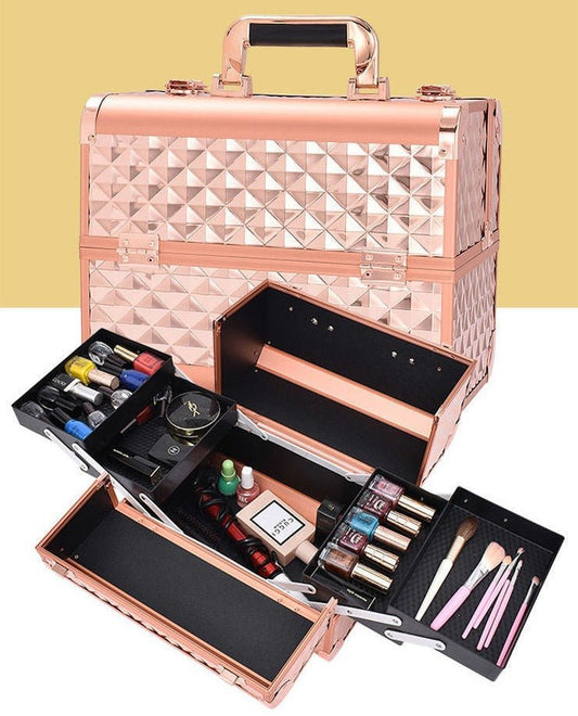 Mallette de Maquillage Rose Gold Glam