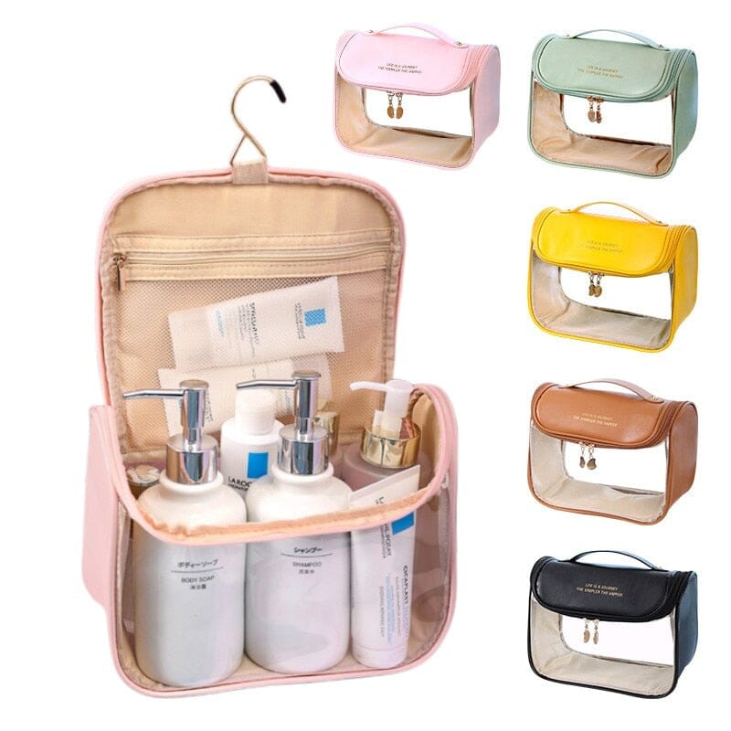 Trousse de Toilette Suspendue Transparente pour Femme