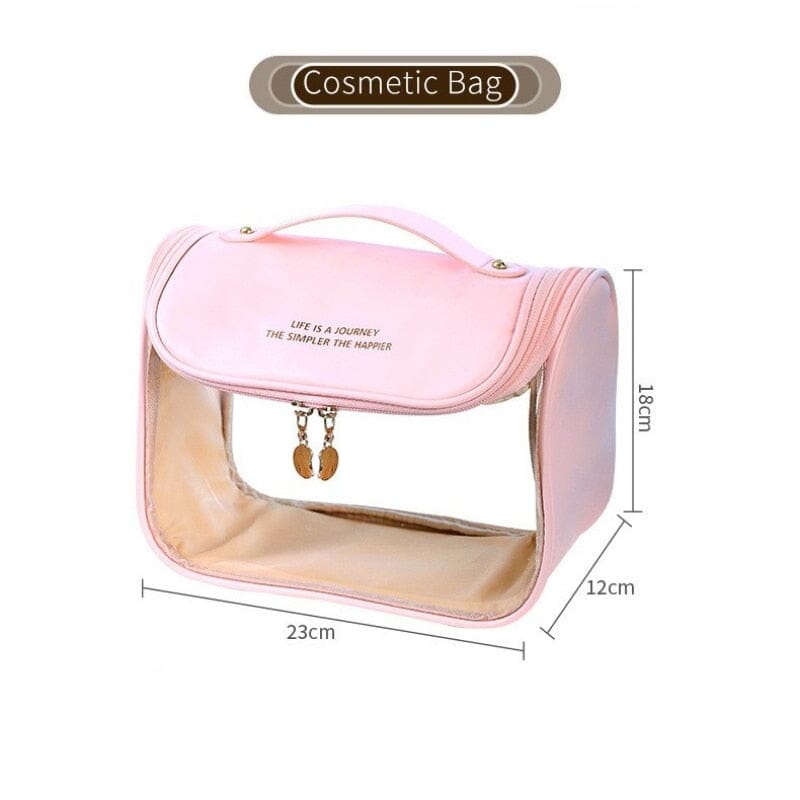 Trousse de Toilette Suspendue Transparente pour Femme