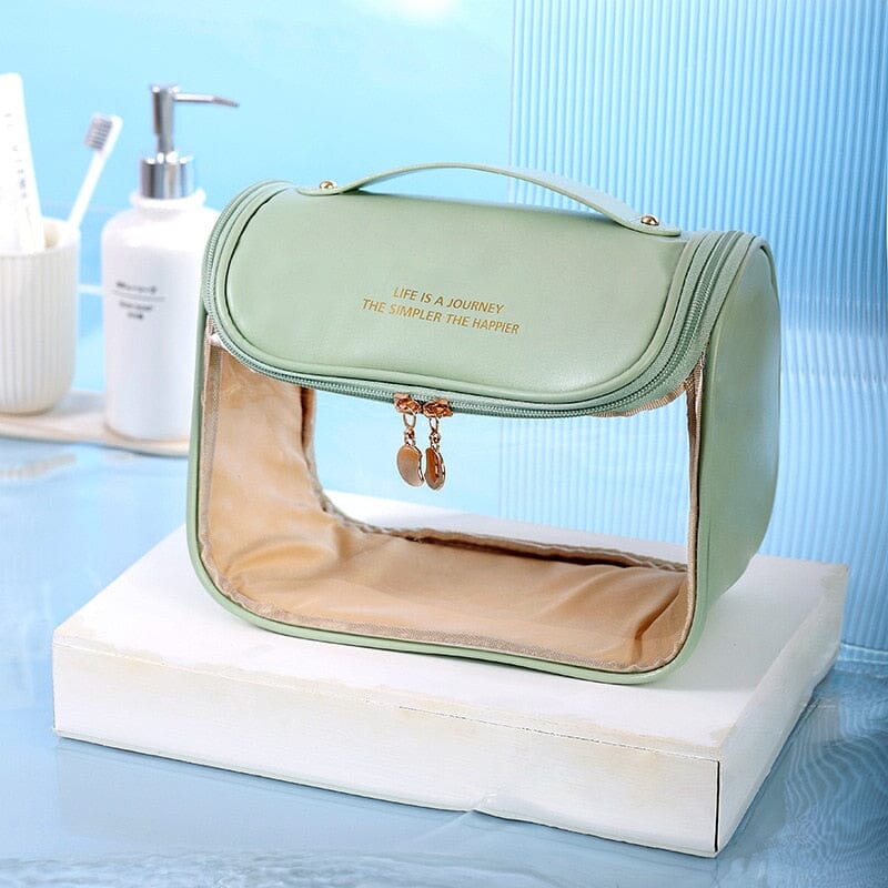 Trousse de Toilette Suspendue Transparente pour Femme