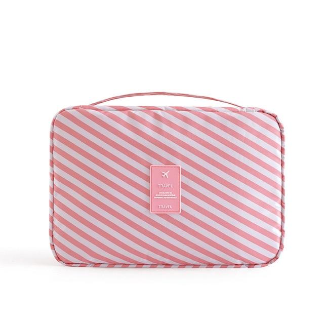 Trousse de Voyage Rayure Rose