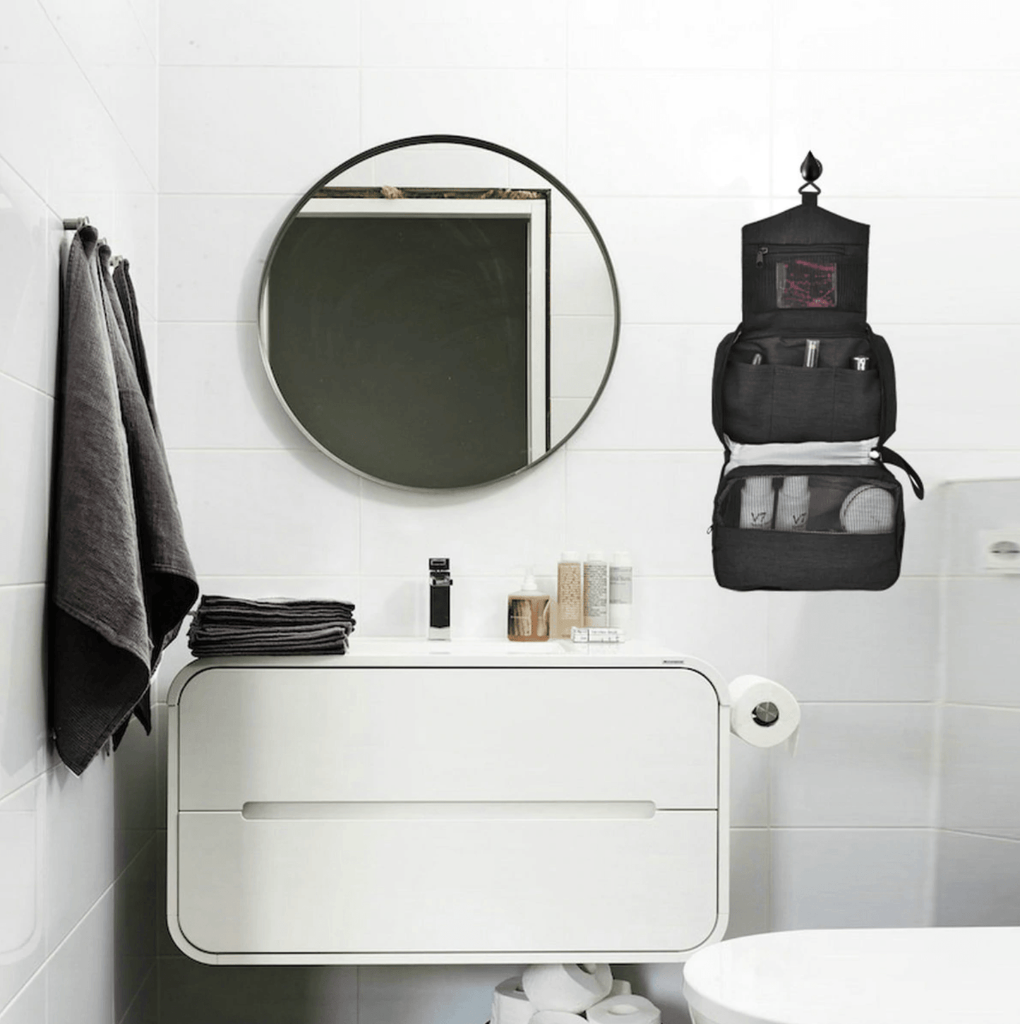 Trousse de Toilette de Voyage TravelBasics (Noir)