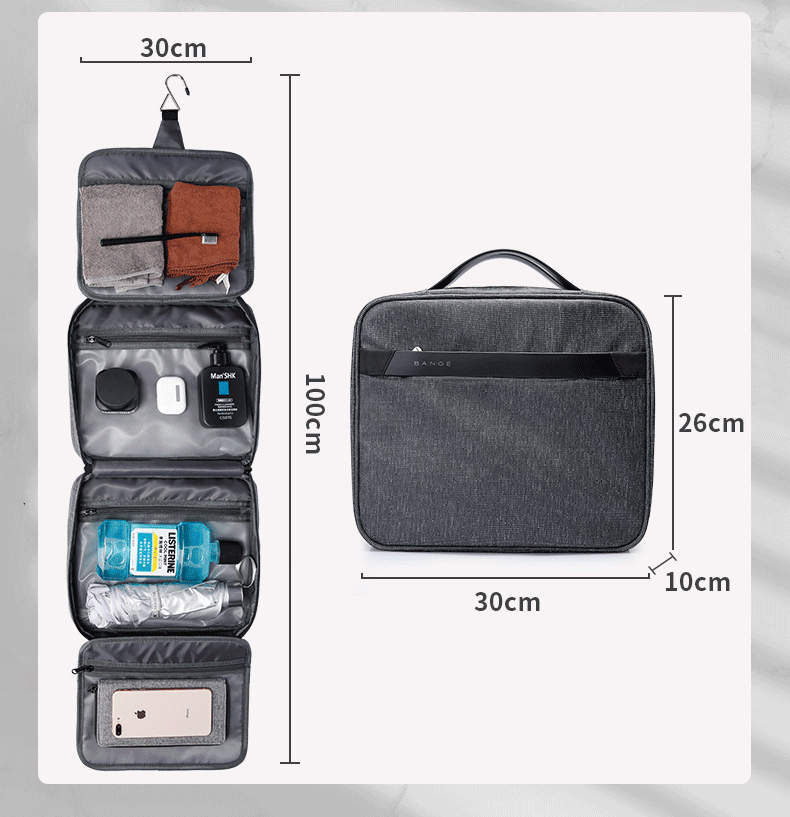 Trousse de Toilette Homme Suspendable Grand Format