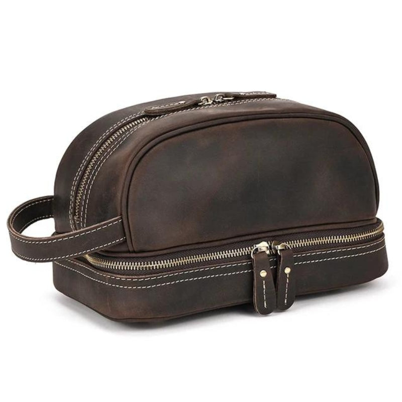 Trousse Vintage en Cuir pour Homme
