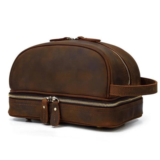 Trousse Vintage en Cuir pour Homme