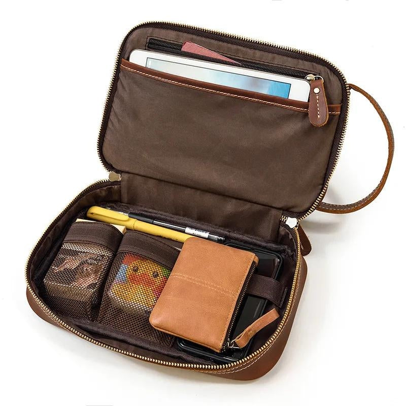 Trousse Vintage en Cuir pour Homme