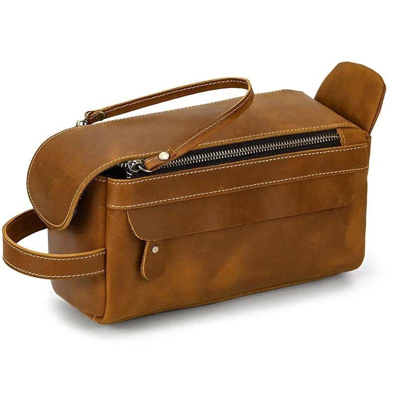 Trousse Vintage en Cuir pour Homme