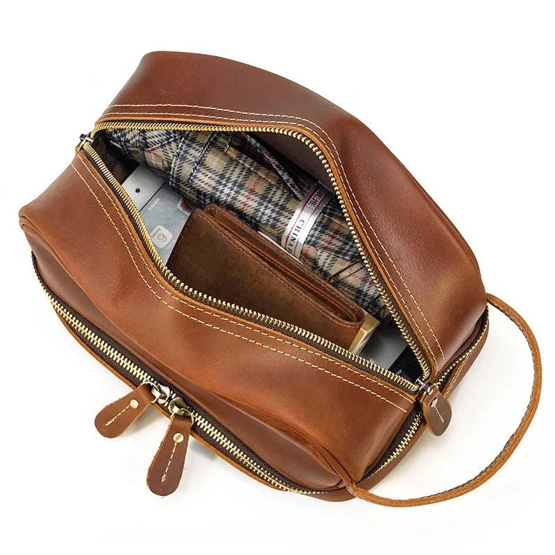 Trousse Vintage en Cuir pour Homme