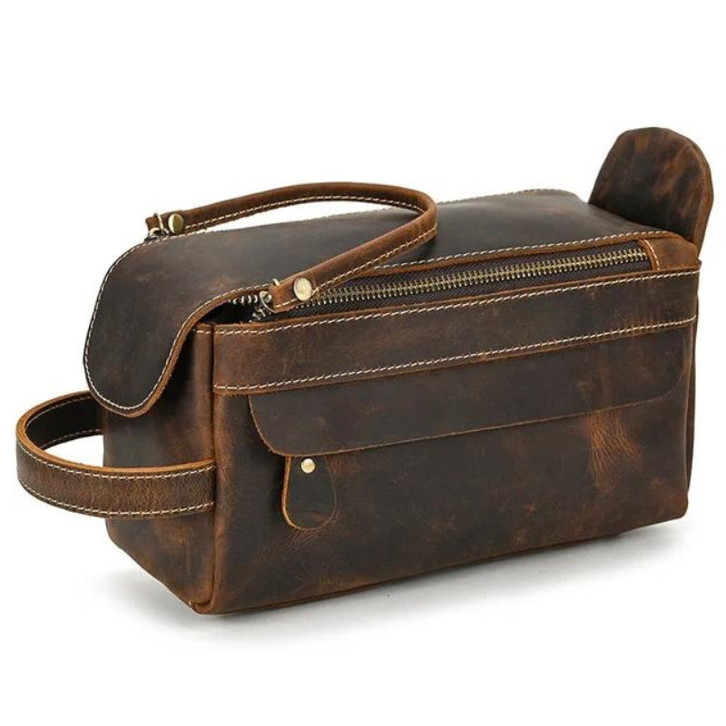 Trousse Vintage en Cuir pour Homme