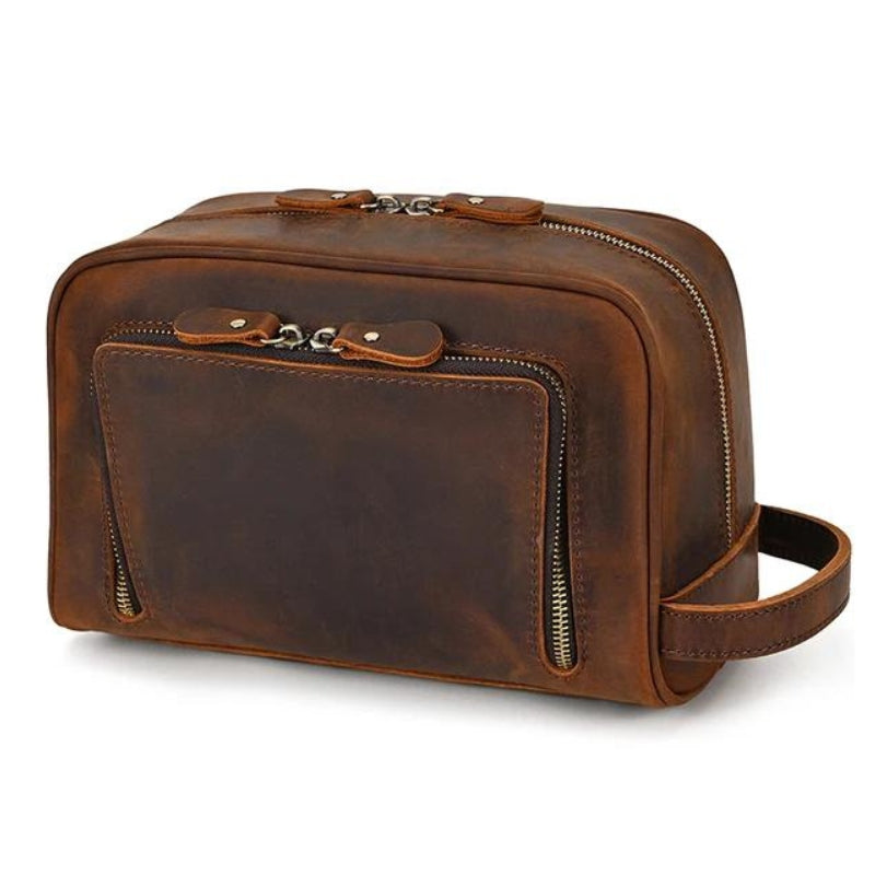 Trousse Vintage en Cuir pour Homme