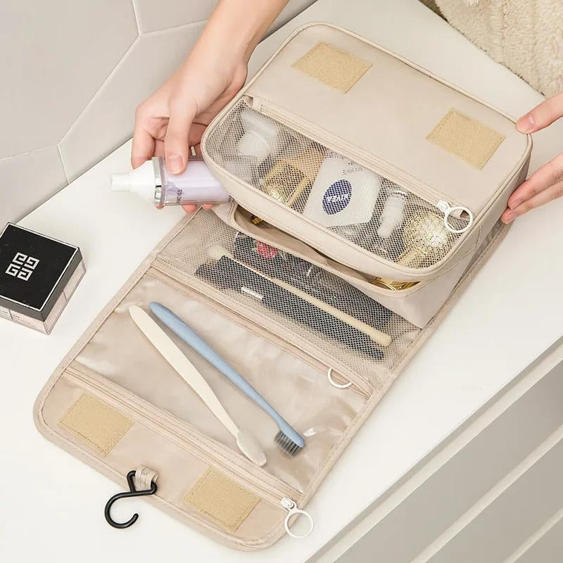 Trousse de Toilette Pliable Suspendable
