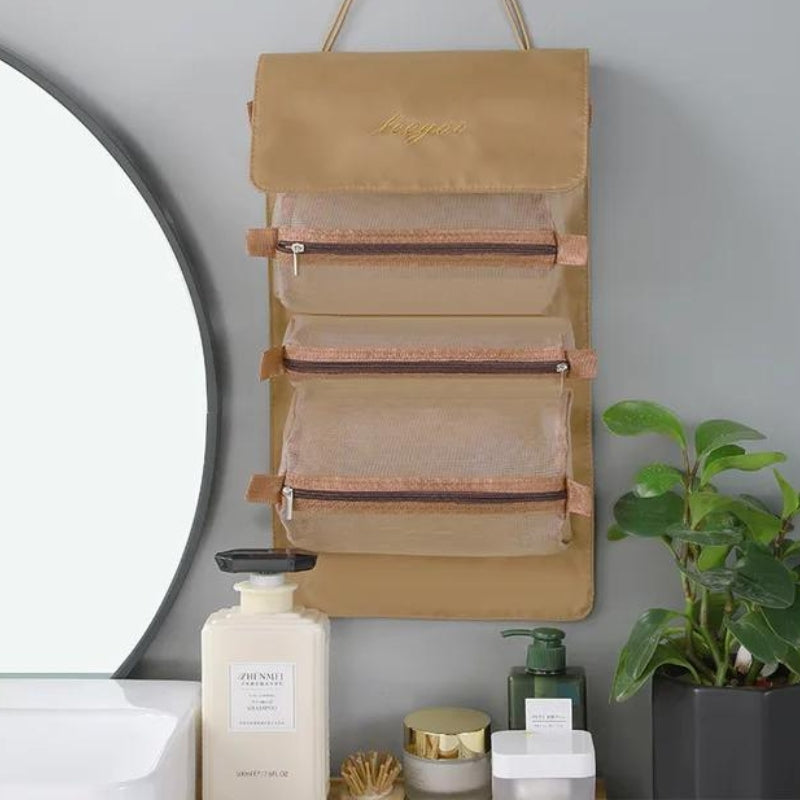 Trousse de Toilette Pliable Suspendable