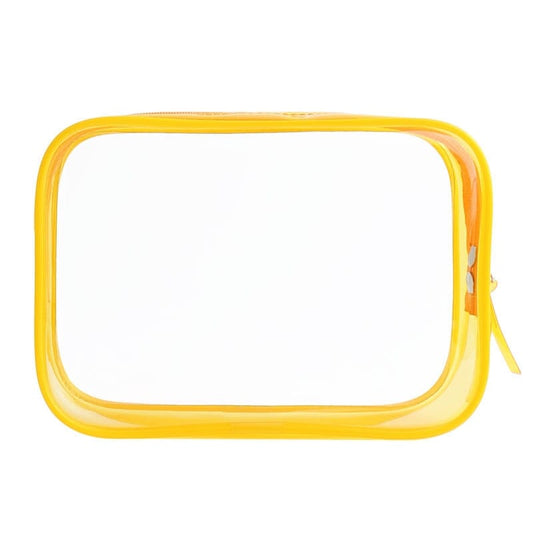 Trousse de Toilette Jaune Transparente