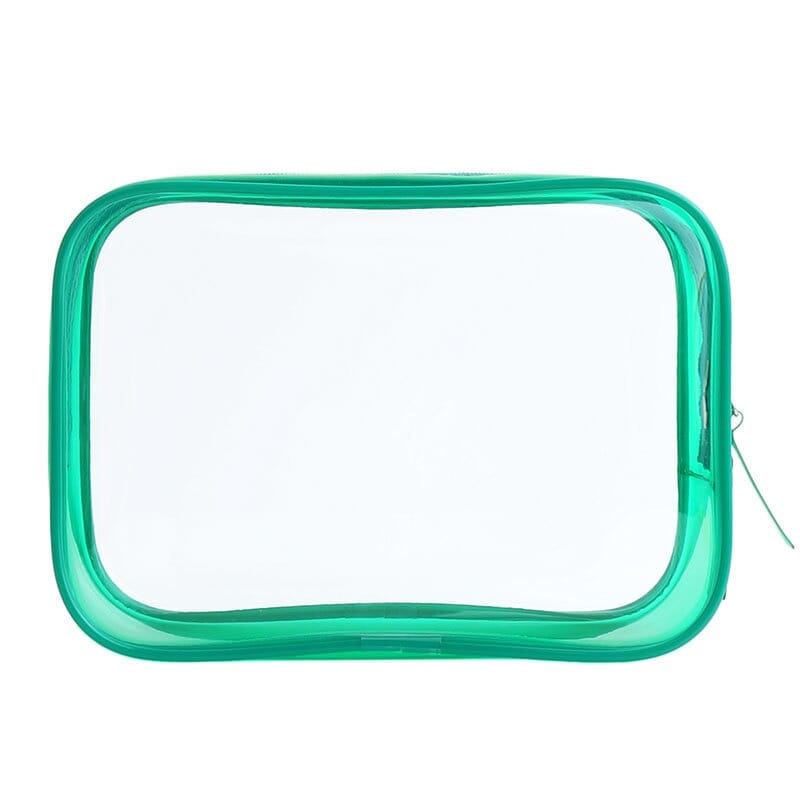 Trousse de Toilette Verte Transparente