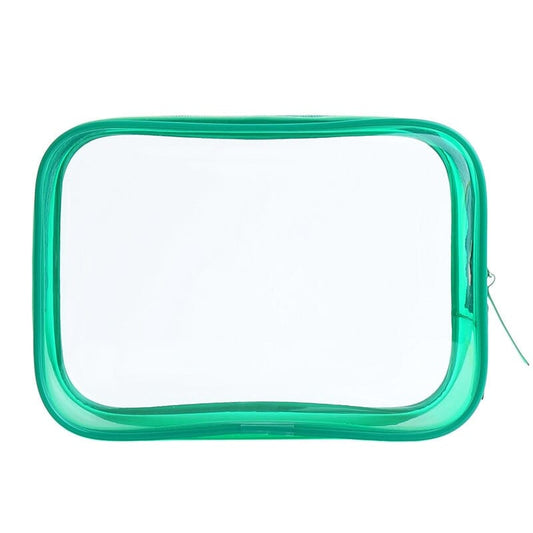 Trousse de Toilette Verte Transparente