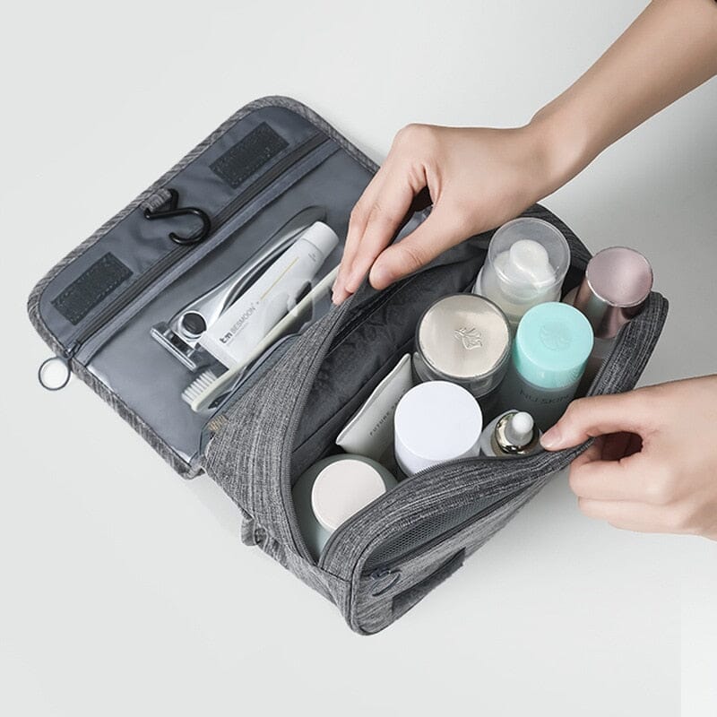 Trousse de Toilette Voyage à Suspendre - TravelBasics (Gris)