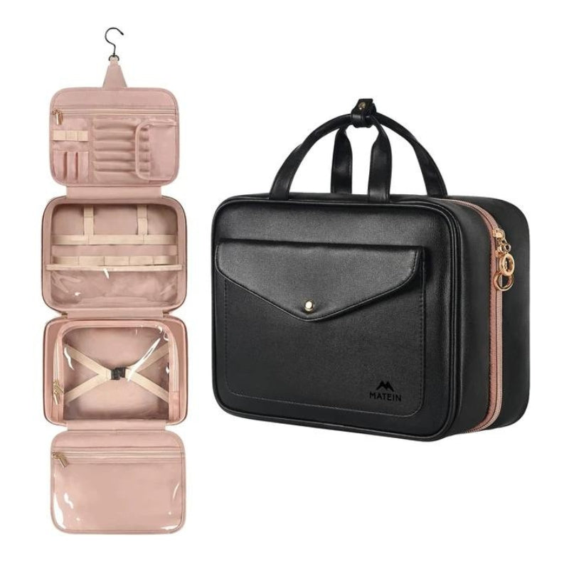 Trousse de Toilette Pliable pour Femme en Voyage