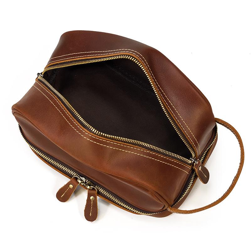 Trousse de Toilette en Cuir pour Homme par