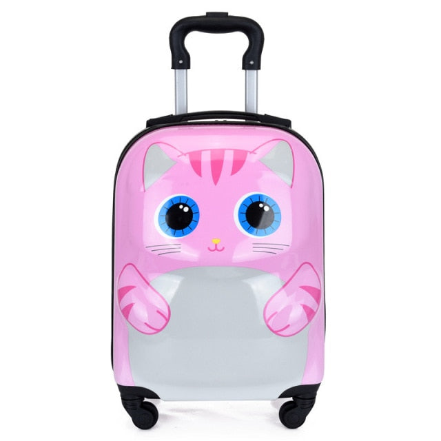 Valise Cabine Enfant - Chat Rose & Fun