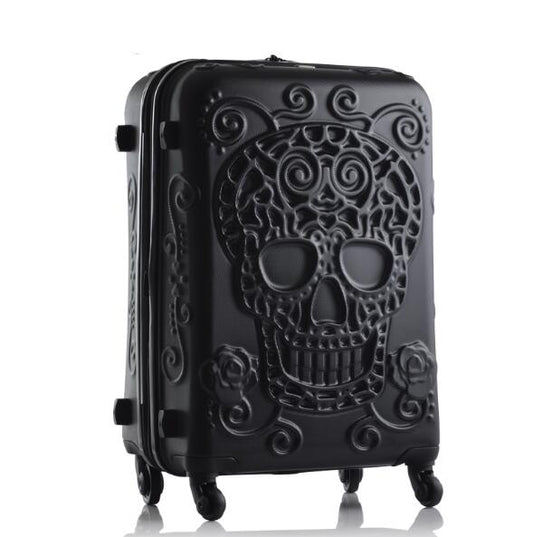 Valise Skull Mexicaine Rigide (Noir)